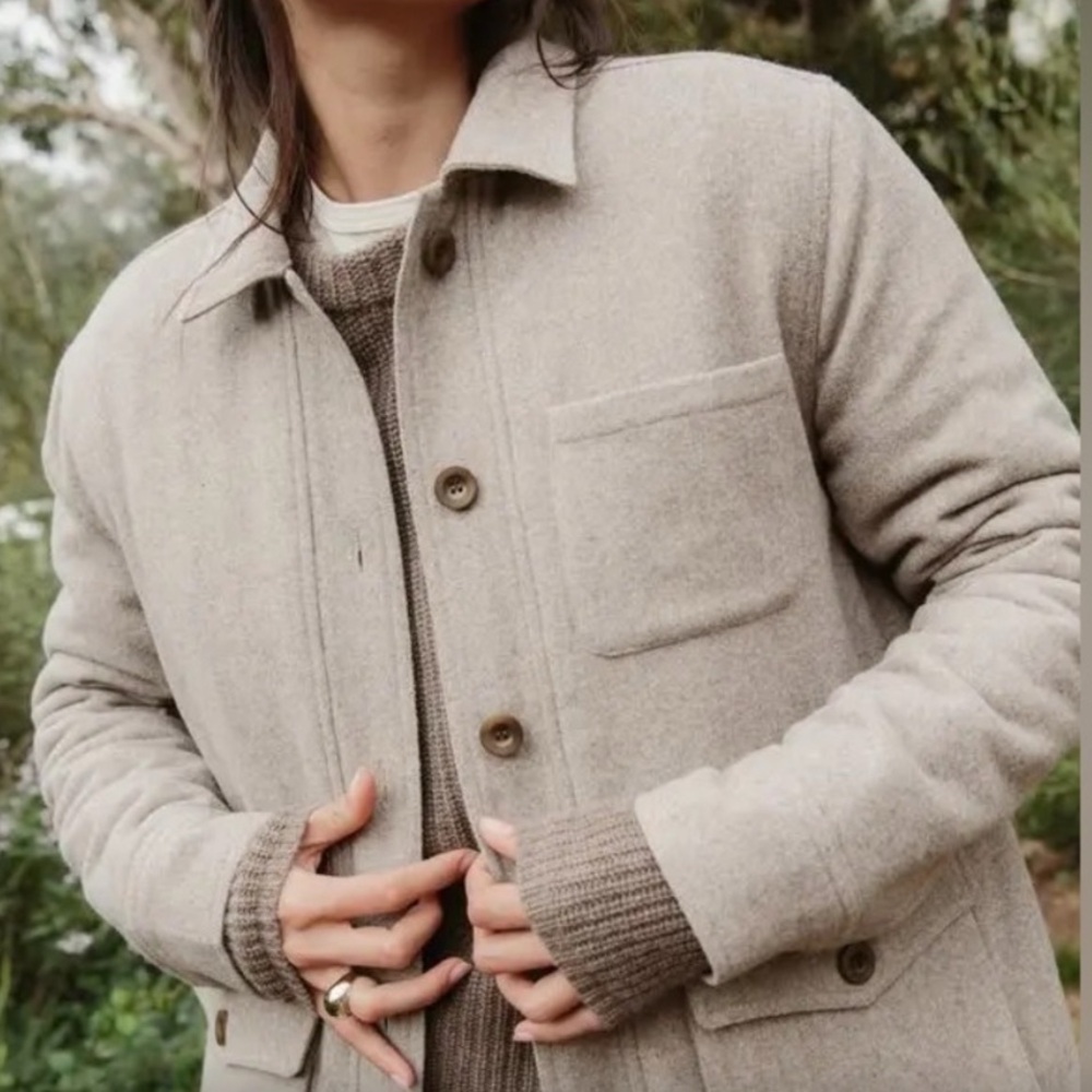 Jenni Kayne Farmhouse Wool Jacket in Ash NEW